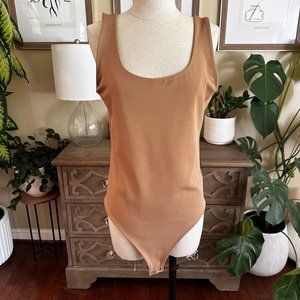 Express Camel Tank Body Contour Bodysuit - Large